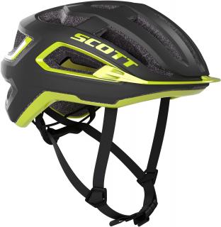 Helma SCOTT ARX PLUS, dark grey/radium yellow  Helma SCOTT ARX PLUS, dark grey/radium yellow Velikost: M