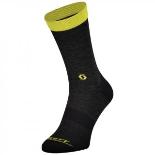 SCOTT Sock Trail Crew grey/sulphuryellow Velikost: 42-44