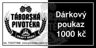 Táborská pivotéka Craft beer Dárkový poukaz 1000 Kč
