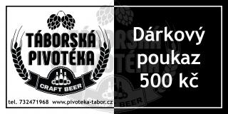 Táborská pivotéka Craft beer Dárkový poukaz 500 Kč