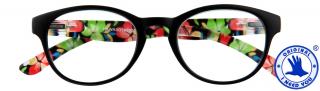 HAWAII brýle na čtení černočervená Dioptrie: +1.00