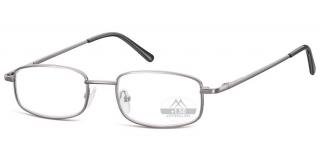 MR58 kovové brýle na čtení stříbrná Dioptrie: +1.00