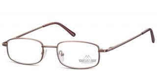MR58A kovové brýle na čtení hnědá Dioptrie: +1.00