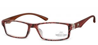 MR94C dámské brýle na čtení hnědá žíhaná Dioptrie: +1.00