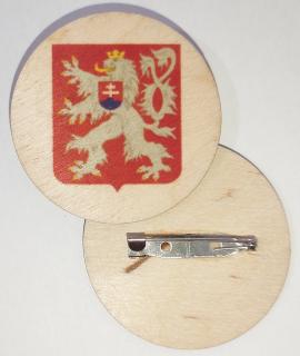 Dřevěná placka Znak ČSR