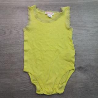body/košilka žlutá se vzorem a krajkou LUPILU vel 86/92 (body LUPILU)