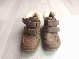 boty zimní koženkové hnědé FF vel 27 (boty FF)