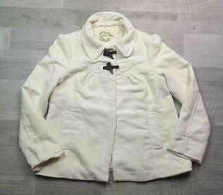 kabát jarní/podzimní bílý DENIm vel XS (kabát DENIM)