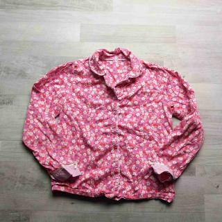 kabátek od pyžama růžový s kvítky MARKSSPENCER vel 152 (pyžamo MARKSSPENCER)