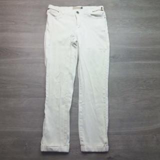 kalhoty 7/8  plátěné bílé se zipy MINT VELVET vel XS (kalhoty MINT VELVET)