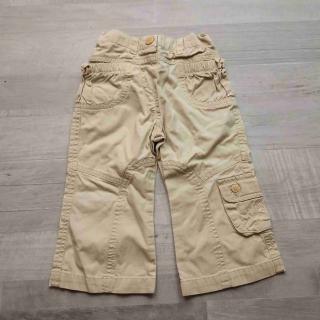 kalhoty béžové prošívané s kapsmi MINIMODE vel 80 (kalhoty MINIMODE)