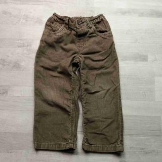 kalhoty hnědé manžestrové CHEROKEE vel 104 (kalhoty CHEROKEE)