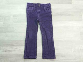kalhoty manžestrové fialové IMPIDIMPI vel 98/104 (kalhoty IMPIDIMPI)
