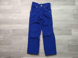 kalhoty manžestrové modré vel 116