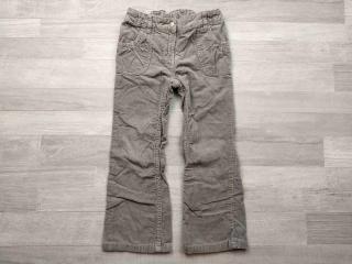 kalhoty manžestrové šedé se srdíčkem PALOMINO vel 110 (kalhoty PALOMINO)