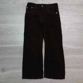 kalhoty manžestrové tmavě hnědé LUPILU vel 116 (kalhoty LUPILU)