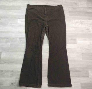 kalhoty manžestrové tmavě hnědé MARKSSPENCER vel 3XL (kalhoty MARKSSPENCER)