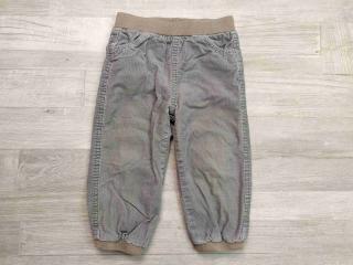 kalhoty manžestrové zateplené šedé s úpletem CA vel 86 (kalhoty CA)