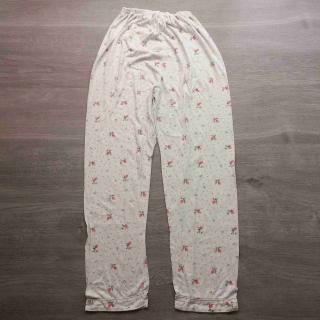 kalhoty od pyžama bílé s květy vel 158