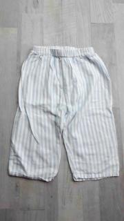 kalhoty od pyžama pruhované bílomodré vel 80