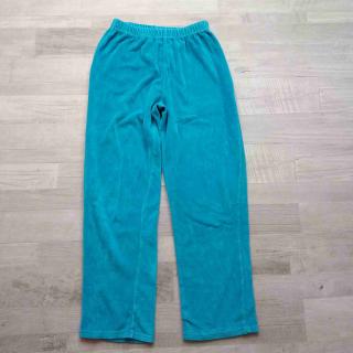 kalhoty od pyžama semišové světle modré vel 152