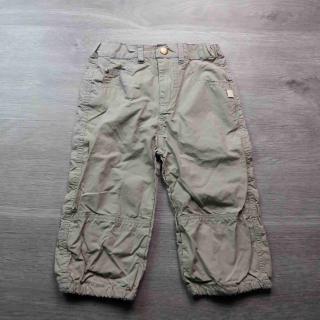 kalhoty plátěné béžové s nápisem na zadní kapse vel 86
