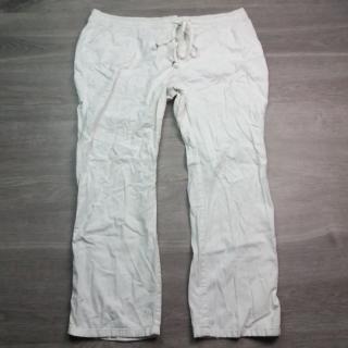 Kalhoty ¾ plátěné bílé PAPAYA vel 3XL (kalhoty PAPAYA)