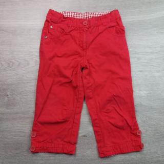Kalhoty ¾ plátěné červené CA vel 110 (kalhoty CA)