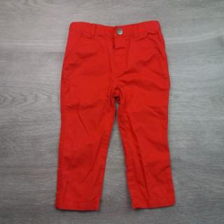 kalhoty plátěné červené TOPOMINI vel 80 (kalhoty TOPOMINI)