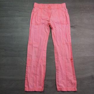 kalhoty plátěné neonově růžové vel 134
