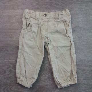 kalhoty plátěné světle béžové IMPIDIMPI vel 74/80 (kalhoty IMPIDIMPI)