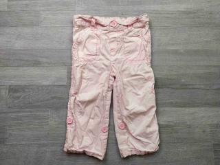 kalhoty plátěné světle růžové se srdíčkem CHEROKEE vel 86 (kalhoty CHEROKEE)