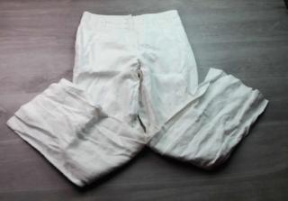 kalhoty plátěné zateplené bílé NEXT vel XL (kalhoty NEXT)