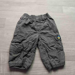 kalhoty plátěné zateplené šedé s tygříkem DISNEY vel 68 (kalhoty DISNEY)