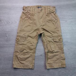 kalhoty prošívané béžové s kapsami HM vel 86 (kalhoty HM)