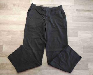 kalhoty společenké proužkované černé MARKSSPENCER vel M (kalhoty MARKSSPENCER)