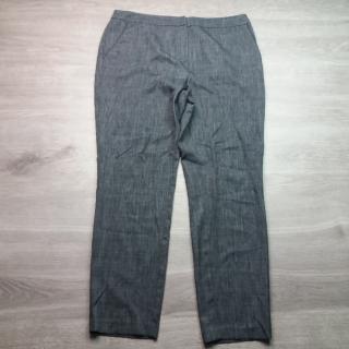 kalhoty společenké žíhané tmavě šedé PAPAYA vel XL (kalhoty PAPAYA)
