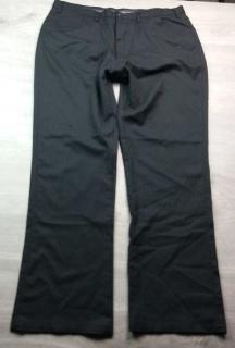 kalhoty společenské černé pruhované NEXT vel 2XL (kalhoty NEXT)