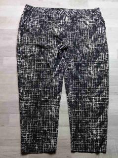 kalhoty společenské černobílé se vzorem NEW LOOK vel 4XL (kalhoty NEW LOOK)