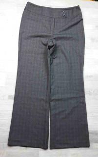 kalhoty společenské kostkované tmavě šedé NEXT vel M (kalhoty NEXT)