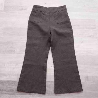 kalhoty společenské šedé s kapsami vel 104