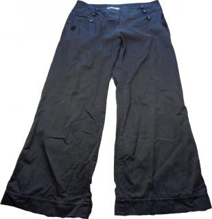 kalhoty tmavě šedé s knoflíky MARKSSPENCER vel S (kalhoty MARKSSPENCER)