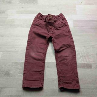 kalhoty vínové plátěné TU vel 98 (kalhoty TU)