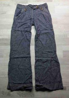 kalhoty žíhané tmavě modré ATMOSPHERE vel XS (kalhoty ATMOSPHERE)