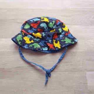 klobouček modrý oboustaranný vel 68-80