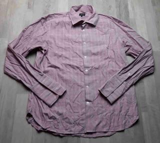 košile dl.rukáv kostkovaná fialovomodrá vel XL