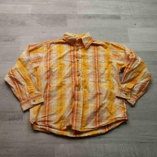 košile dl.rukáv oranžová kostkovaná vel 116