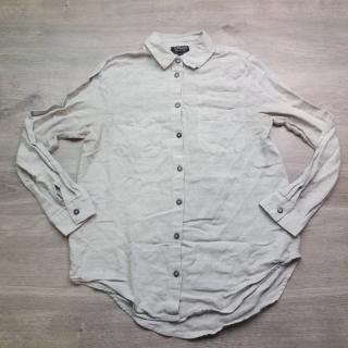 košile dl.rukáv plátěná šedá TOP SHOP vel XS (košile TOPSHOP)