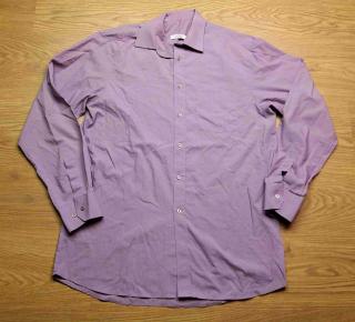 košile dl.rukáv společenská fialová vel M