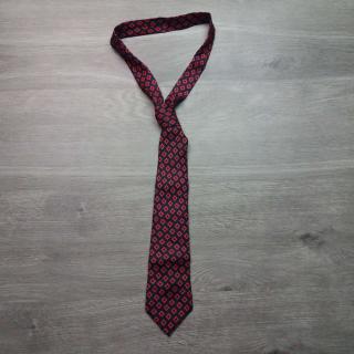 kravata modročervená se vzorem